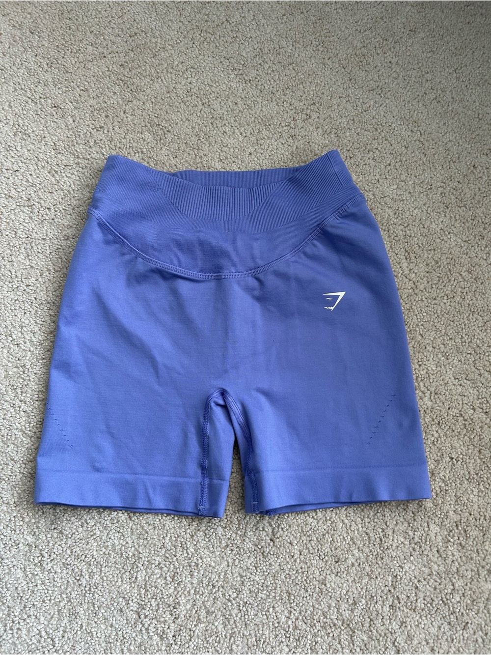 Gymshark Purple High-Rise Seamless Bike Shorts